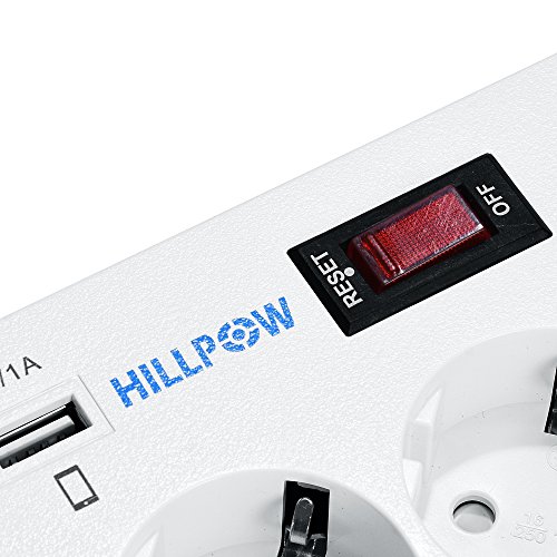 HILLPOW 5 via d'uscita 4 porte USB di estensione