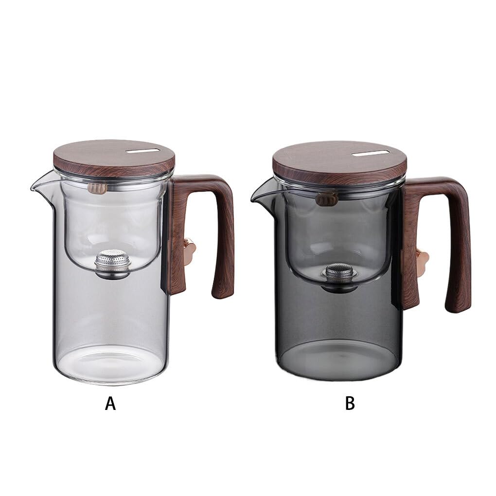 Teiera facile da preparare con filtro,trasparente,520 ml