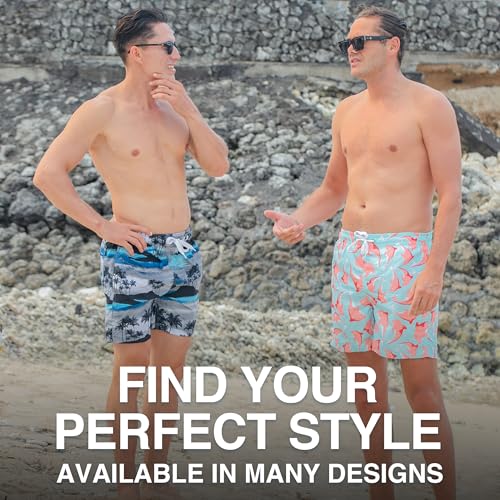 Image of Kanu Surf Men's Big Viper Extended Size Stripe Swim Trunk