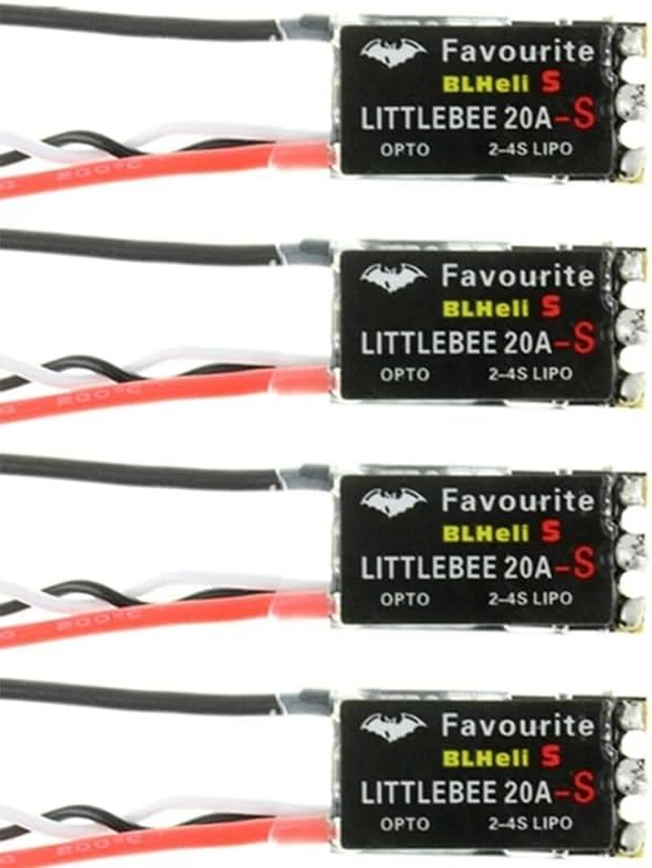 Bee Spring 20/30A Favorite BLHeli-S Brushless ESC DShot Speed Controller Motor 2~6S Lipo for FPV Quadcopter (4PCS 20A)