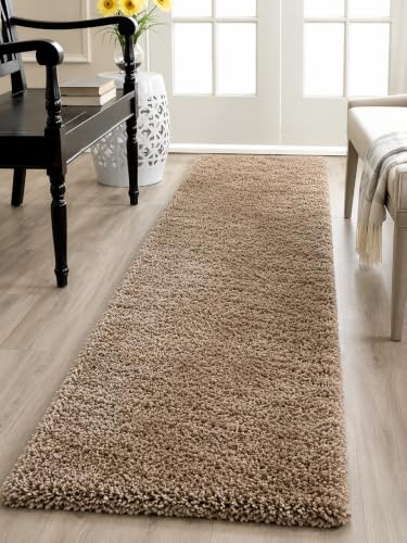 Image of Shaggy Runner Carpet 2x6 Ft| Anti Slip Floor Mat (Mouse)