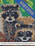  MISTERIO COLORES COLOREAR POR NÚMERO Y DESCUBRIR LA MAGIA!: Animales para aliviar el estrés Colorea por número Libro para colorear para adultos Mystery Color (Regalo para adultos, adolescentes)