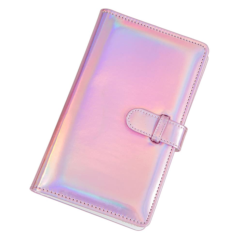 CENPEK 96 Pockets 3-Inch Film Wallet PU Leather Photo Album Compatible with Fujlfilm Instax Mini Instant Film (Rainbow)