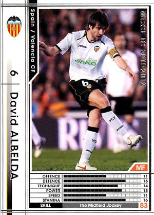 Amazon.co.jp: WCCF/11-12/バレンシア/白/344/ダビド・アルベルダ