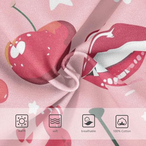 KLL Red Lips Cherry Toddler Boy Pure Cotton Underwear Breathable Children Panties3