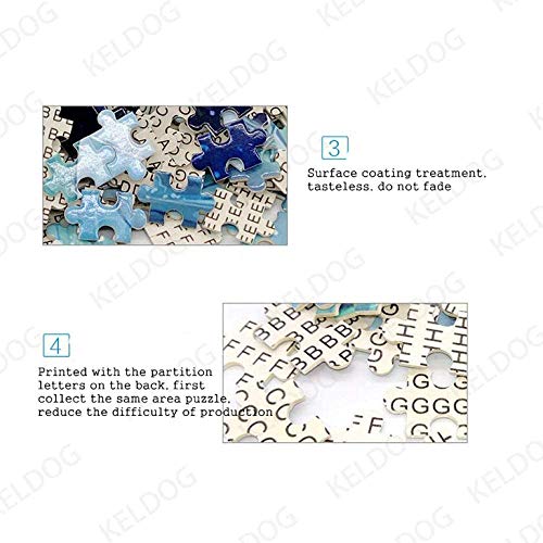 Holz-Puzzle für Kinder 1000 Stück Puzzle - Tierlandschaft Bauernhof Huhn Erwachsene Spielzeug Spiele Puzzle, tragbar… – Bild 7