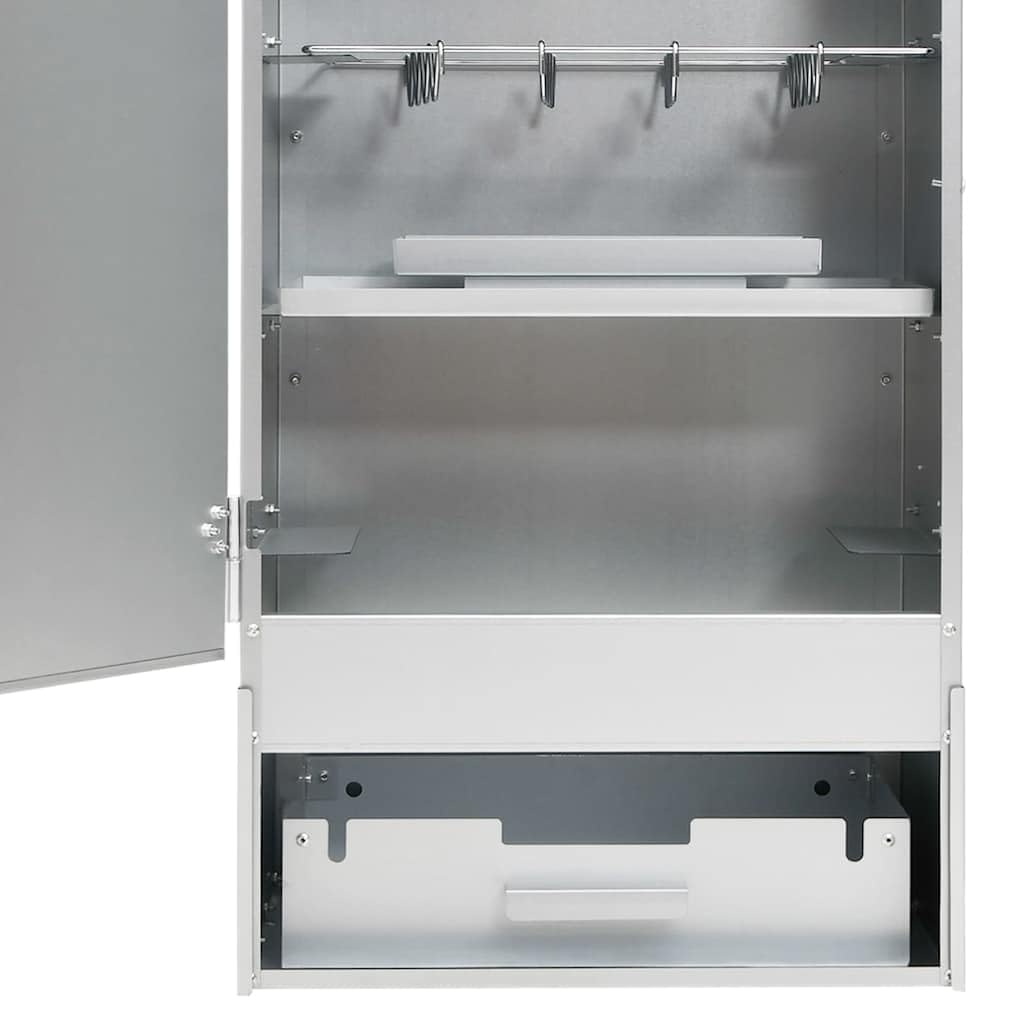 Fumador de horno para barbacoa con mesa de acero galvanizado para fumar, carne, pescado, queso -D