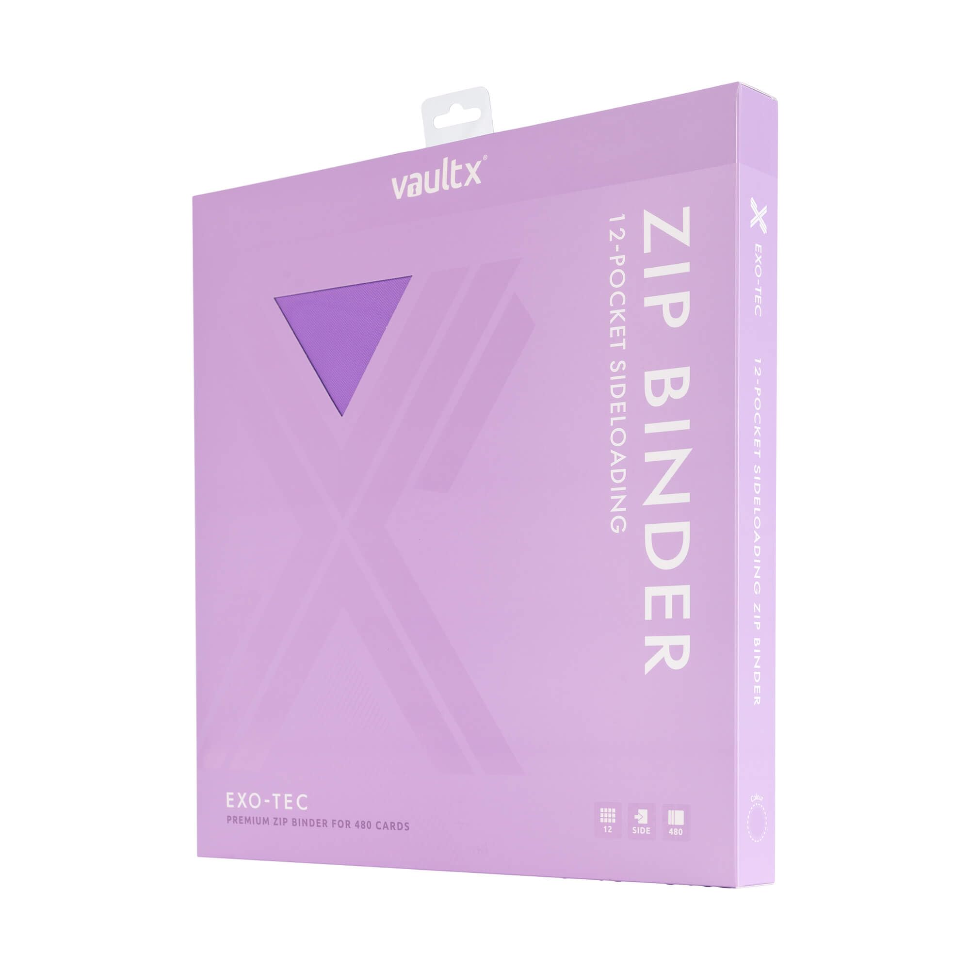 Vault X 12 Pocket Trading Card Zip Binder, 480 cards, Premium Exo-Tec Album Material, 20 Side-Loading Pages - Image 2