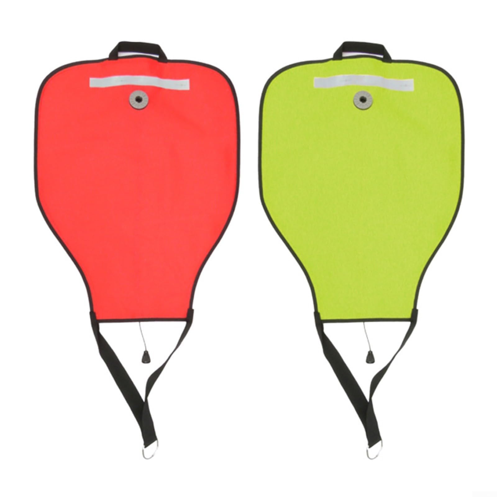Sacca di sollevamento ad alta visibilità, 22,7 kg, pieghevole, in nylon rosso, con valvola regolabile, borsa di sollevamento per immersioni subacquee (rosso)