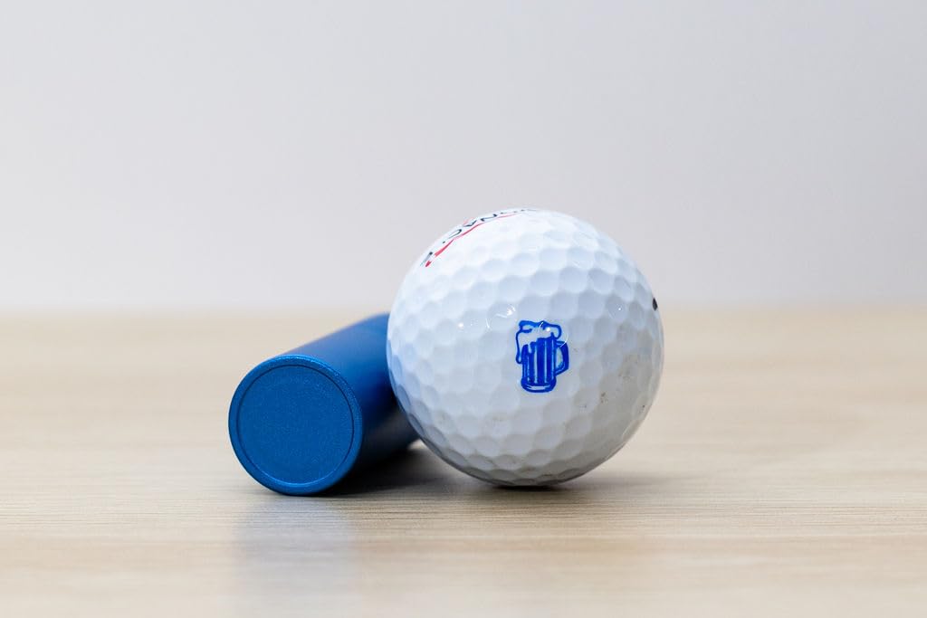 Sello para pelota de golf | Sello de aluminio impermeable con tinta permanente recargable | Marcador de bola de golf personalizado | Sellos de pelota de golf regalos para golfistas | Sello de pelotas