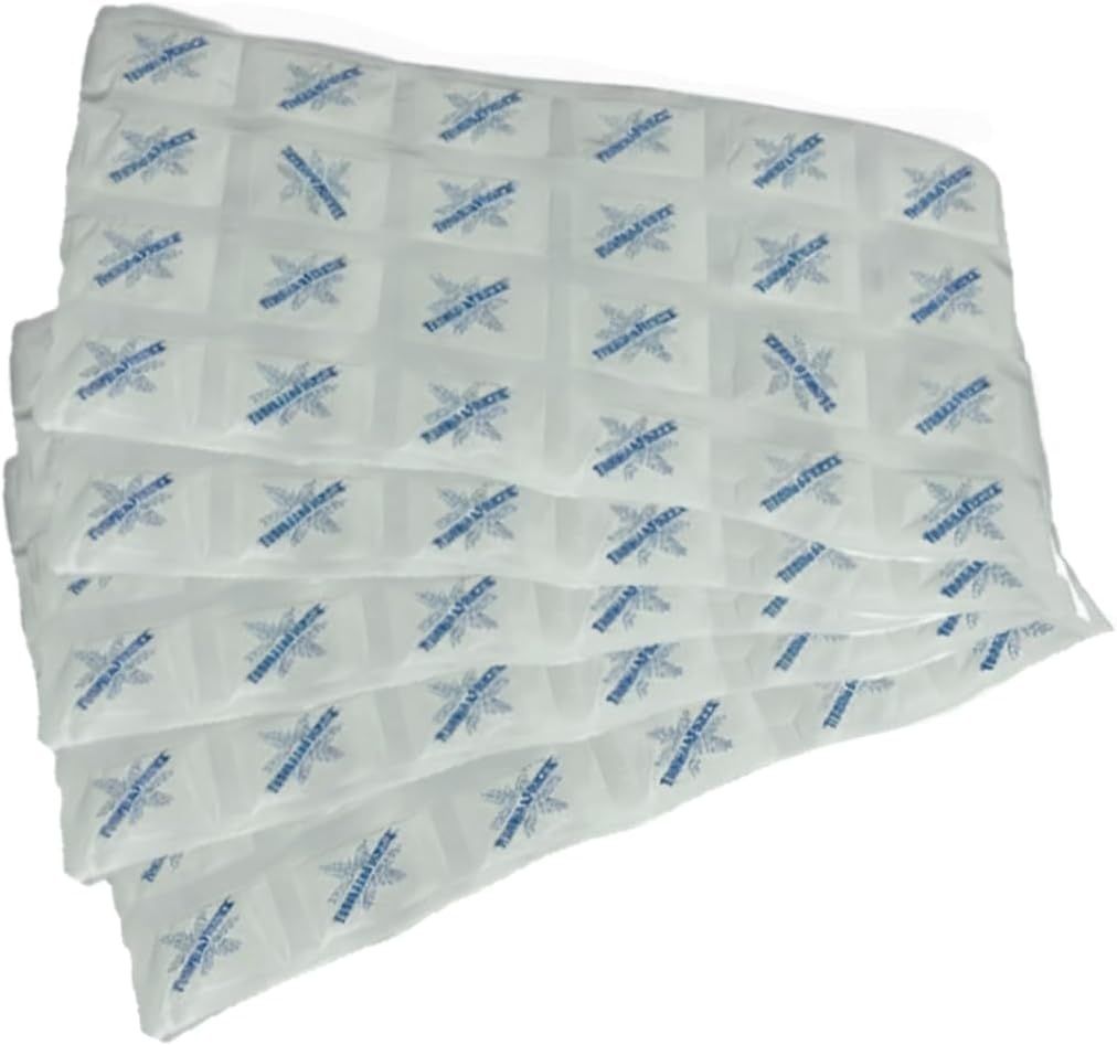 ThermaFreeze Cryosheet Multi-Pack Ice Sheets for Coolers:Dry Ice Flat Packs for Shipping,Long Lasting Reusable for Coolers and Cold Therapy, Hielo Seco, Flexible Ice Blanket 9"x16.5" Multi-Pack
