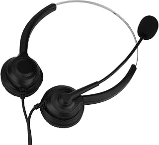 Computer Headset with Microphone Noise Cancelling, Multi Function Call Center USB Headset USB Call Center Headset with Microphone for Internet Calls, Skype, Webinar, Cell Phone