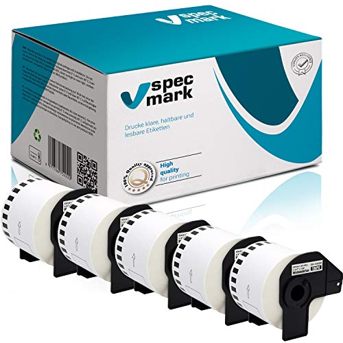 Rouleaux DK-44205 étiquettes 62 mm x 30,48 m compatibles imprimante thermique Brother QL-800
