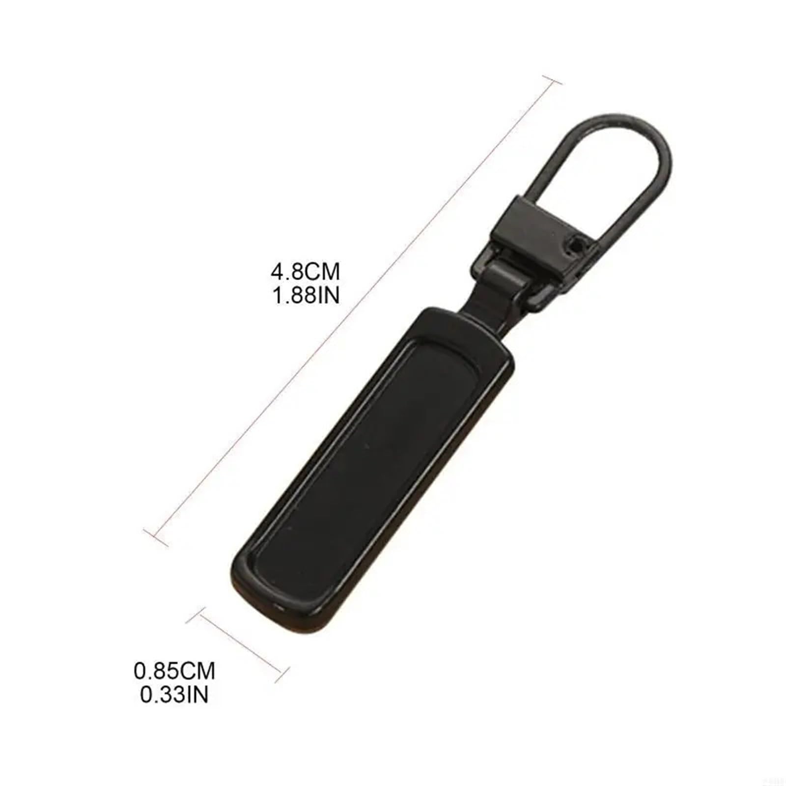 Lot de 80 fermetures éclair amovibles en métal pour sac à dos, valise, veste, sac, manteau (doré)