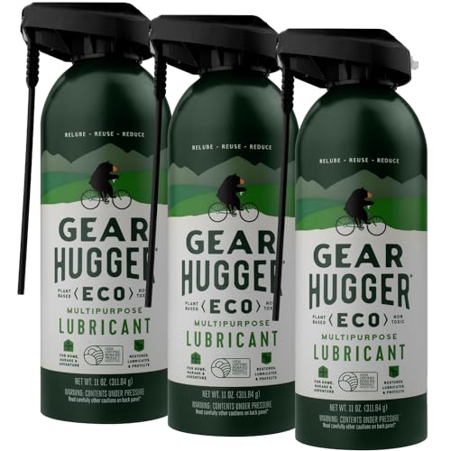 Image of Gear Hugger Multipurpose Lubricant Spray, Plant-Based (11oz, Pack of 3)