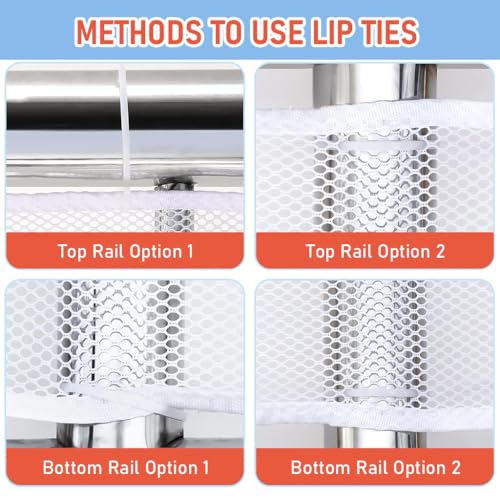 Image of SNOWIE SOFT Baby Safety Net 9.8 ft x3.3 Ft Banister Guards Stairway Rail Net Polyester Stairway Baby Guards with 20 Zip Ties and 30Pcs Nylon Ties Safety Net for Indoor, Outdoor, Patios or Balcony Use