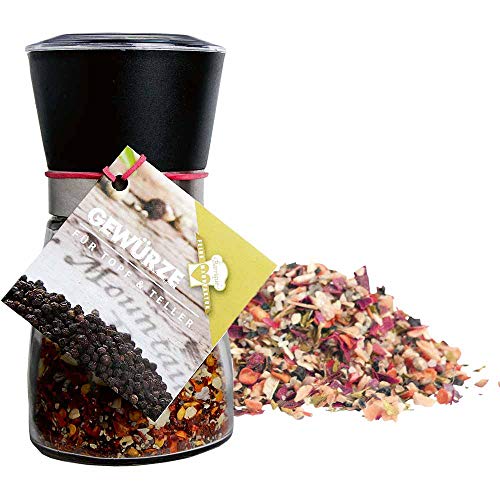 Feuer und Flamme Gewürz in Gewürzmühle Vegan BARRIQUE-Feine Manufaktur Deutschland 80g-Glas