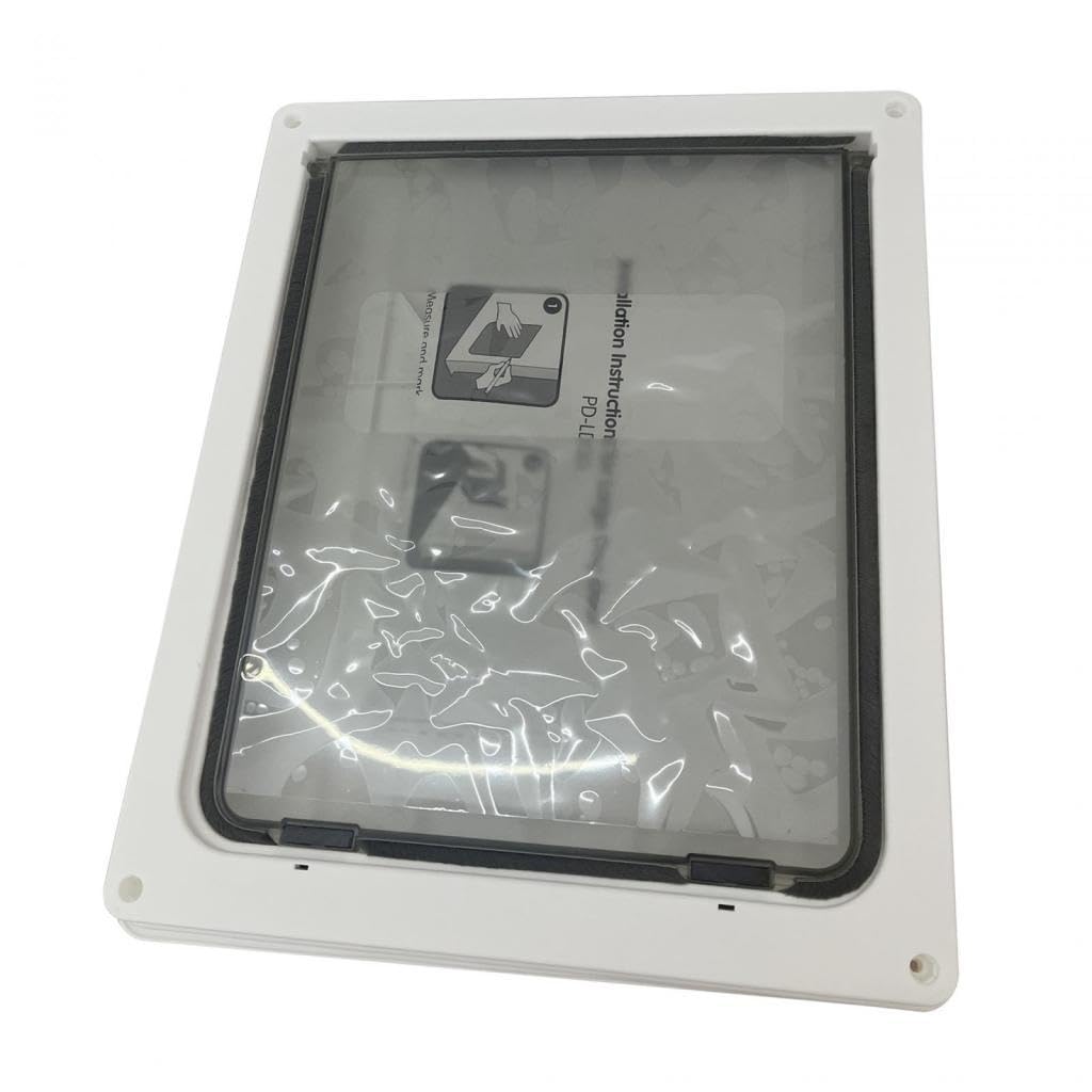 Puerta Plegable para Mascotas Duradera, de Una Sola Hoja, Fácil Instalación, Artículos para Mascotas, Cierre Automático, Puerta para Gatos Y Perros, G, 46x36CM