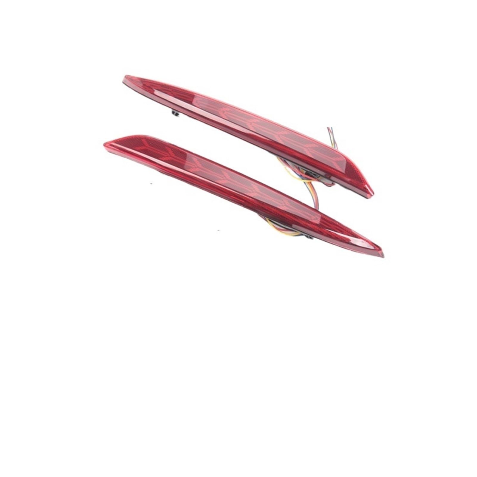 Compatible for Tesla Model 3 Y Fishbone Stream Style Lamp Car Lights Personality Modification 2021 2022 2023(2Pcs Model 3) Rear Bumper Turn Brake Fog Tail Light (2Pcs Model Y)