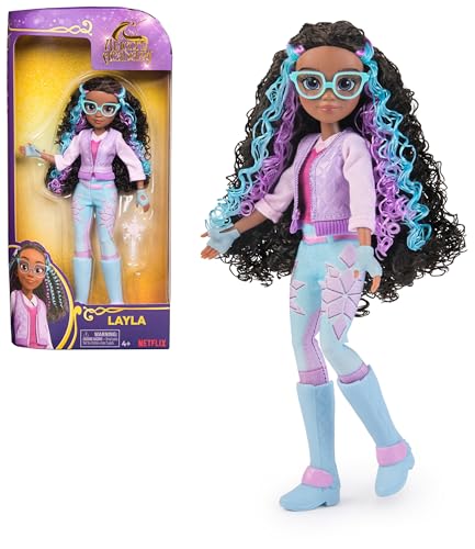 Unicorn Academy 5 Acessórios, 9,5 polegadas, bonecas e brinquedos de unicórnio para meninas a partir de 4 anos Ion Doll Layla, cor (Spin Master 6071169)