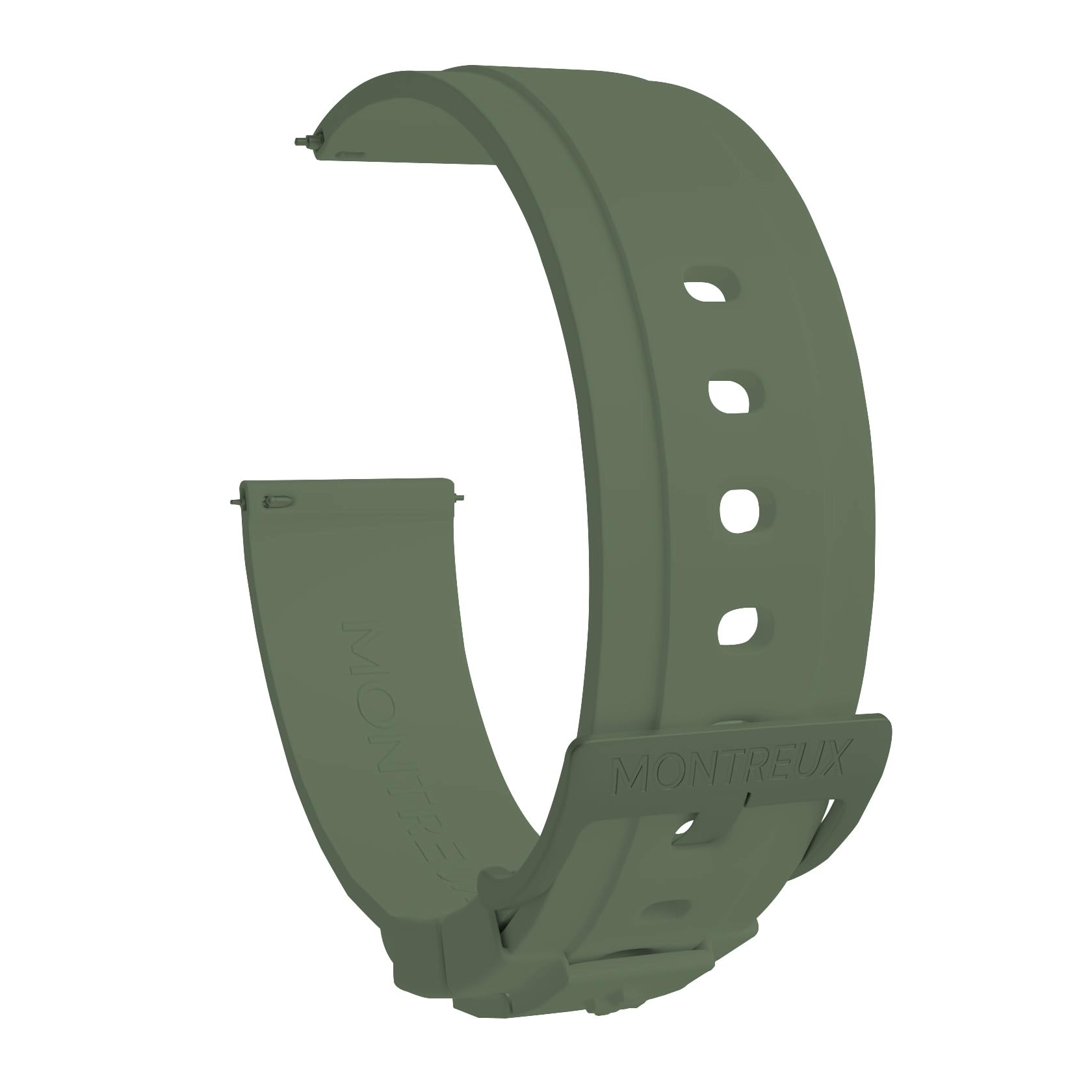 MONTREUX Quick Release 20mm Watch Band – Super Slim Rubber Watch Strap (50% Thinner than Others) – For Rolex, Omega, TAG Heuer, Seiko & More