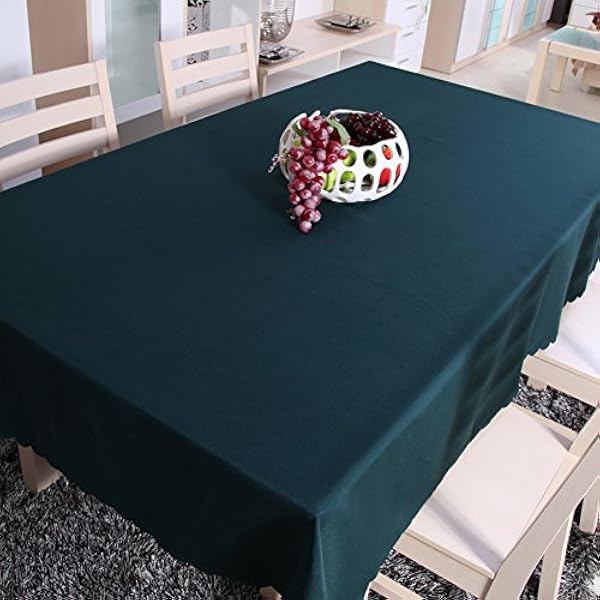 Conference table Tablecloths Dust-proof Table cloth Tabletop cover For Wedding Restaurant Party Banquet Decoration-Grass green 220x340cm(87x134inch)