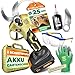 GRÜNTEK Akku Astschere 21V 1,5Ah Brushless, Elektrische Gartenschere Akku bis 25mm, 250W Bürstenloser Motor SK5 Klinge Makita-Kompatibel, Koffer Komplett-Set Baumschere Akkuschere