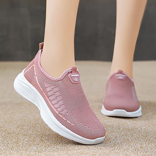 Zuecos de goma para mujer con malla transpirable y suela flexible para caminar ligera 4