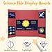 3Pcs 26 x 16 inches Black Trifold Poster Board Bundled with 3Pcs 21 x 14 Inches Red Trifold Poster Board for Science Fair School Projects, Exhibitions, and Business
