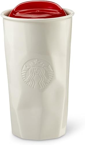 Starbucks Taza facetada de doble pared, 10 onzas líquidas