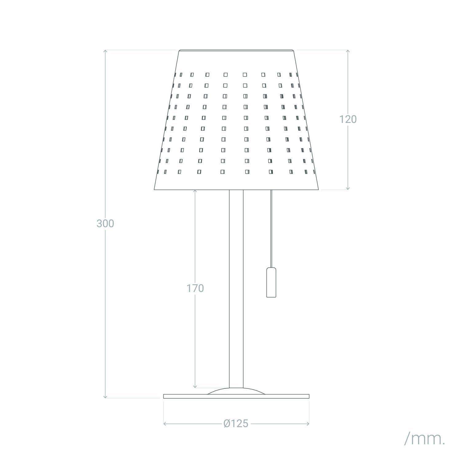 LEDKIA LIGHTING Lámpara de Mesa Solar Exterior LED Portátil con Batería USB Recargable Banate Amarillo Arena