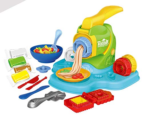MeeYum Kids Clay Play Dough Set, Cutter Noodle Tools Shapes Molding for Boys and Girls