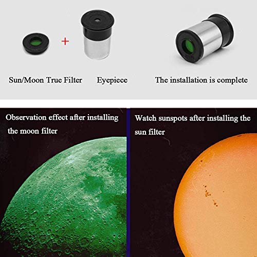 Telescopio astronómico refractor 70 mm con trípode portátil miniatura 2