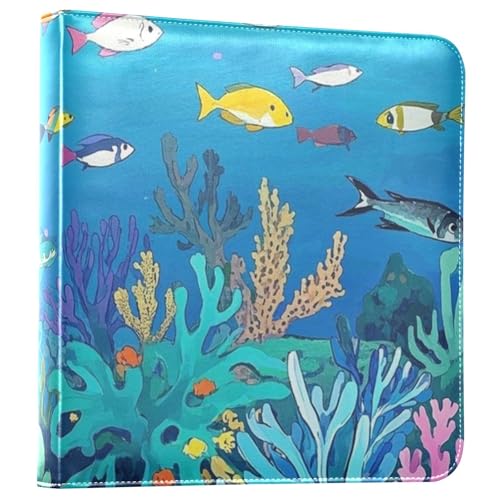 Photo Album 4x6, 5x7,6x8,Artificial Leather Photo Albums with 20 Detachable Sheet Coral Pattern for Family Wedding,Multi 13