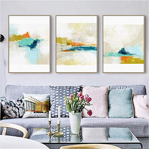 Impression sur toile de qualité supérieure : aquarelle abstraite 50x70
