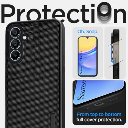 Image of Jkobi Back Cover Case for Samsung Galaxy A15 5G (Textured Grip Design | Camera Protection | Slim and Light Weight | Soft Touch and Feel | Black)