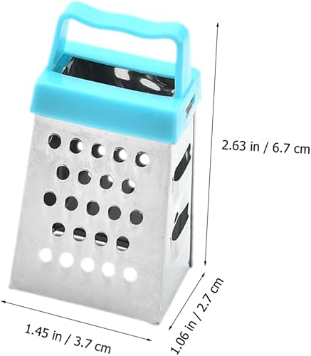 Miniatura 5 de VOSAREA Caja de 3 piezas, cortador de verduras, picador de ajo, mini rallador de mano, rallador de limón Zester de acero inoxidable, rallador de