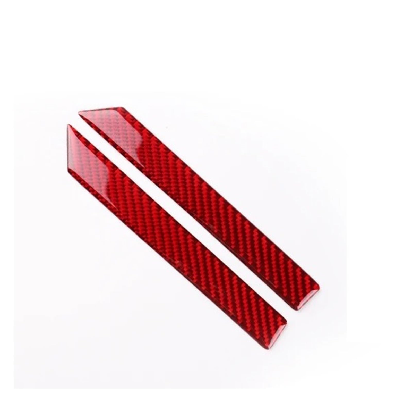 Car Interior Moulding Trim for Toyota for RAV4 XA50 2019-2025 LHD RHD Car A-Pillar Decorative Strip Real Soft Carbon Fiber Sticker Interior Accessories(Red Carbon)
