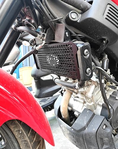 Image of L3 MODZ XSR 155 Radiator Guard - Honeycomb Design Grill Protector | High Airflow (1, silver)