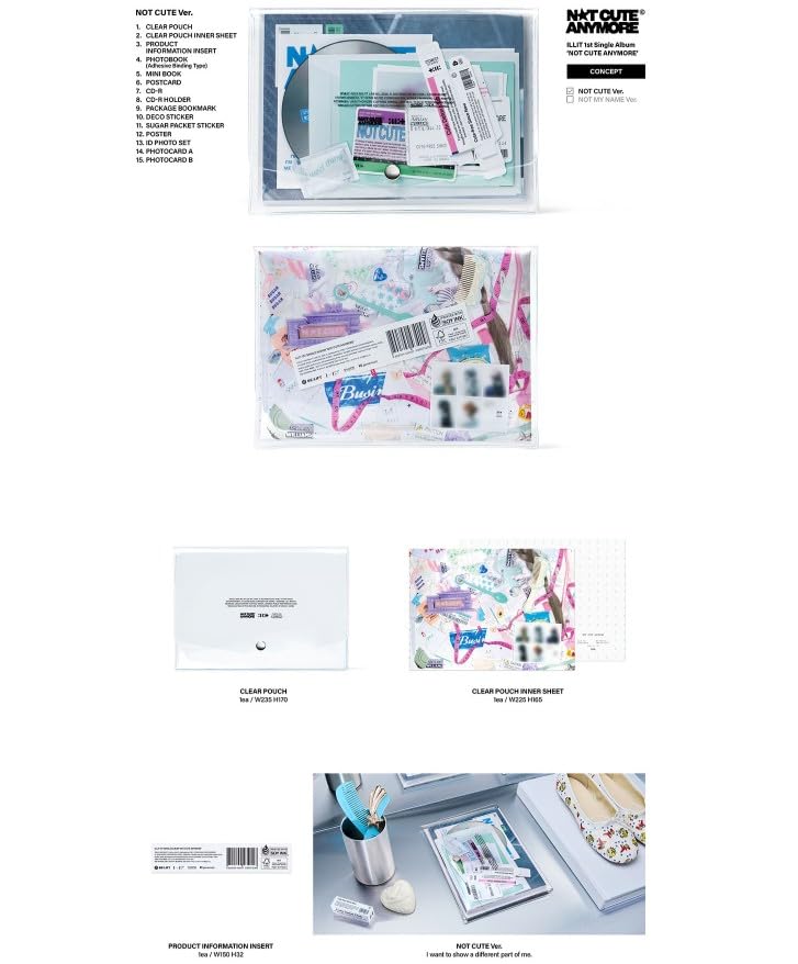 ILLIT NOT CUTE ANYMORE 1st Single Album 3p Set (2Photobooks+