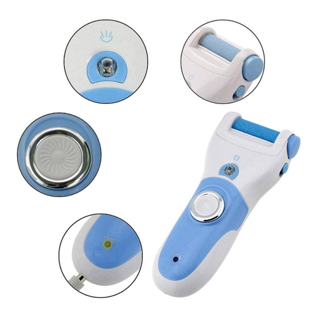 Lima eléctrica para pies, removedor de Callos Suave, Rodillo para pies, Lima para Piel Muerta Dura, depurador de pies, Exfoliante de Talones para pedicura