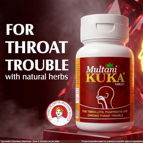 Image of Multani Kuka 50 Tablets | Useful In Tonsillitis, Pharyngitis & Chronic Throat Trouble | Natural & Ayurvedic | Get Relief From Tonsils & Swollen Issues