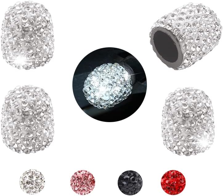 Tire Caps, 4 Pack Valve Stem Caps, Tire Valve Caps Dustproof, Bling Car & Truck Accessories for Universal Car Trucks and Motorcycles, Auto Parts for Car Modification