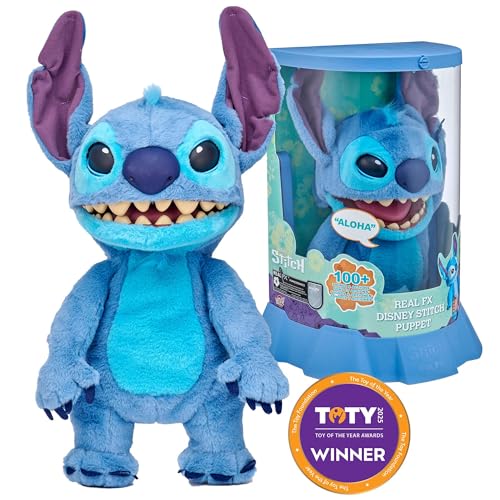 Wow! Stuff Disney Stitch Puppetronic by RealFX | Looks, Feels & Sounds Real! | Disney's Lilo & Stitch | Over 100 Action & Sounds | 18" High | Ages 6+ by WOW! STUFF - Image 2