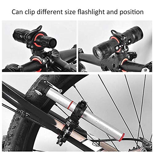 Support de lampe de poche rotatif à 360 degrés, Clip de