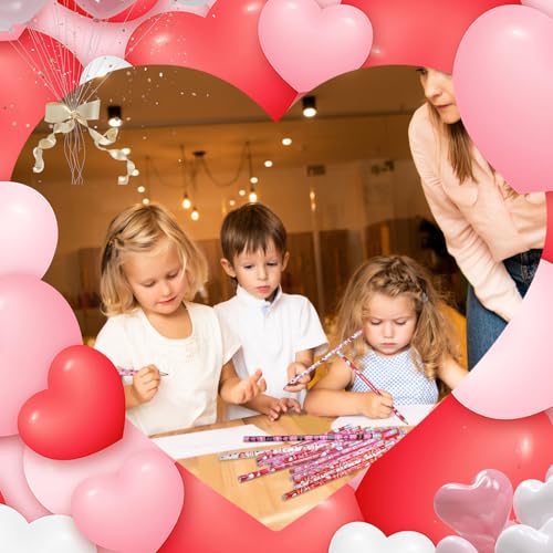 Lápices de San Valentín con goma x48 miniatura 5
