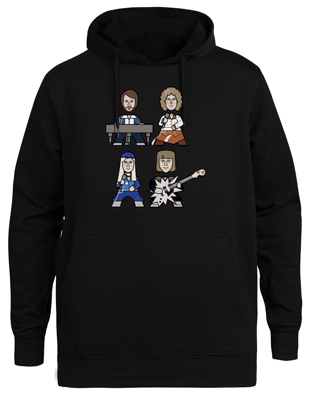 Svezia 1974 Felpa Nera Unisex Eco-Friendly Unisex Black Hoodie Eco-Friendly Hooded Jacket