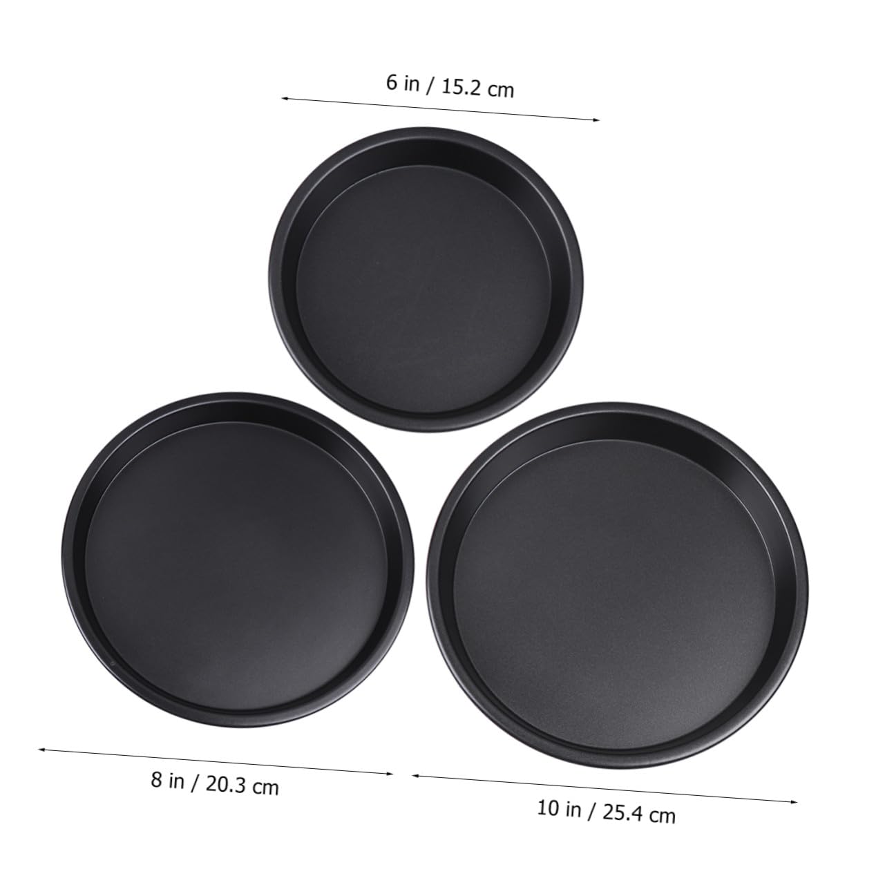 Zerodeko Backblech zum Kuchenbacken und Professionelle Nutzung Antihaftbeschichtet aus Aluminiumlegierung 3 Stück für Backofen und Mikrowelle