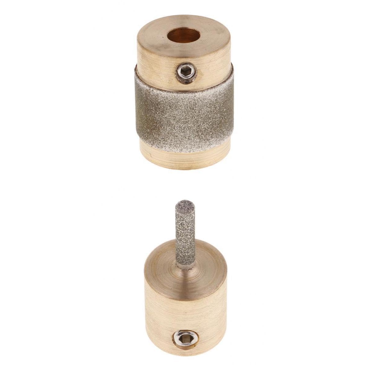MERISHOPP® 2 Pack Golden Stained Glass Grinder Head Bit Diamond Grinding Wheel for Tile|Crafts | Glass & Mosaics | Glass Art & Mosaic Supplies | Glass Grinding-image-36