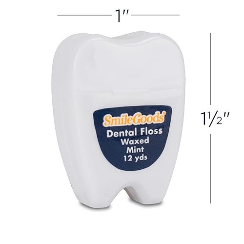 Miniatura 4 de Smilegoods Hilo dental encerado de menta en forma de molar, 12 yardas, 144 por caja